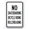 Signmission Safety Sign, 12 in Height, Aluminum, 18 in Length, No Skateboarding - NS1 A-1218 No Skateboarding - NS1 - alternate 1